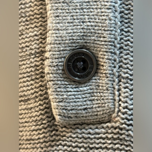JB Holt Buckle Mens XL Pullover Sweater Gray 1/4 Button Up Knit Cotton Blend - Picture 2 of 6